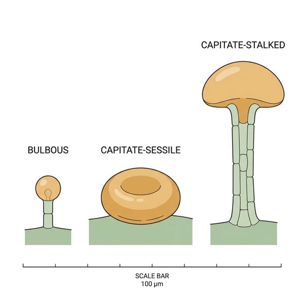 three-trichome-types-botanical-diagram Three trichome types, labelled - botanical diagram